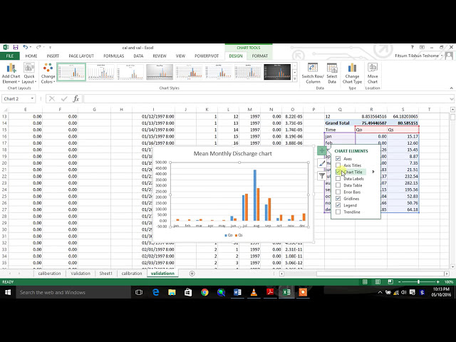 فیلم آموزشی: نمودار مقایسه ای برای مدل سازی بارش و رواناب در MS Excel رسم کنید