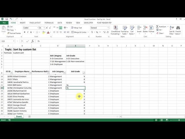 فیلم آموزشی: Excel برای منابع انسانی: مرتب سازی سفارشی در اکسل: رتبه شغلی خود را مرتب کنید با زیرنویس فارسی