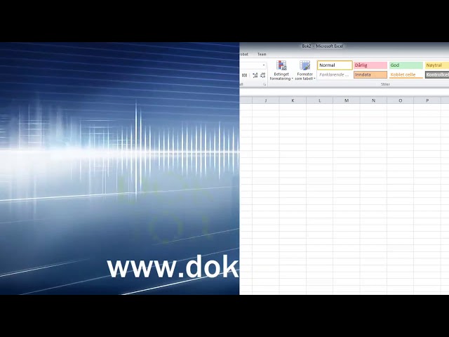 فیلم آموزشی: Excel 2010 (Norsk) - Generellt - Del 1 - Desimal og tusenskillegn