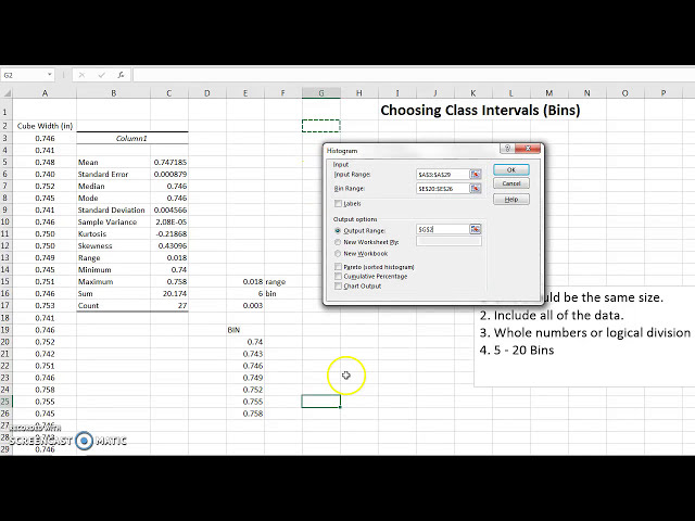 فیلم آموزشی: انتخاب فواصل کلاس (Excel Bin) با زیرنویس فارسی