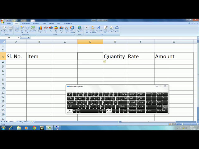 فیلم آموزشی: کلید میانبر MS Excel: نحوه درج ستون و ردیف با زیرنویس فارسی