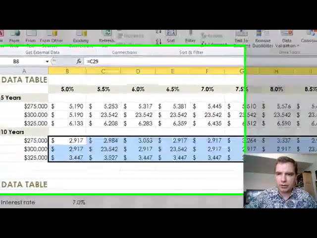 فیلم آموزشی: جداول داده Excel Video 343 با سه متغیر با زیرنویس فارسی