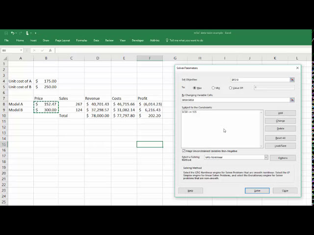 فیلم آموزشی: نحوه استفاده از Excel Goal Seek، Solver و Scenario Manager برای حل یک مدل تصمیم گیری تجاری. با زیرنویس فارسی