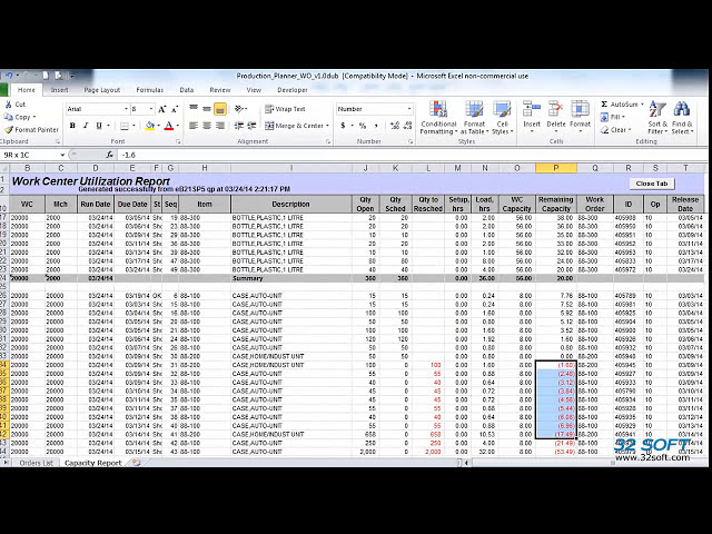 فیلم آموزشی: Production Planner WO Excel Tool for QAD - 32 Soft با زیرنویس فارسی