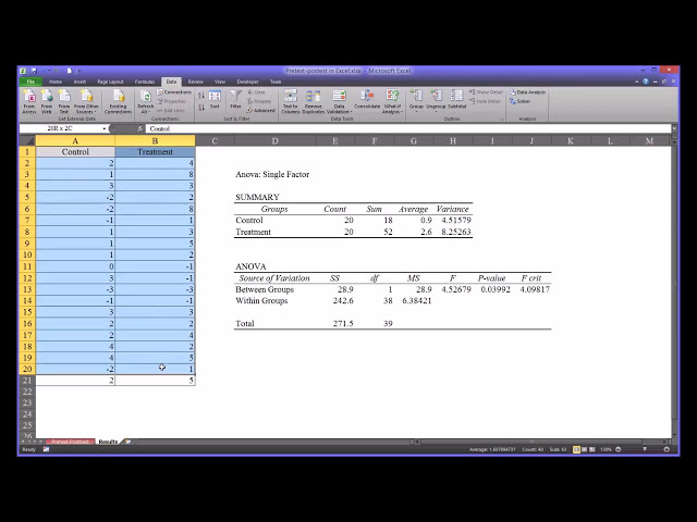 فیلم آموزشی: تجزیه و تحلیل پیش آزمون و پس آزمون با استفاده از اکسل