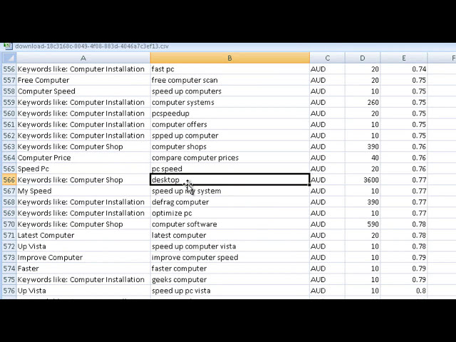 فیلم آموزشی: نحوه مرتب سازی کلمات کلیدی Google Adwords در اکسل برای یافتن کلمات کلیدی خوب با زیرنویس فارسی