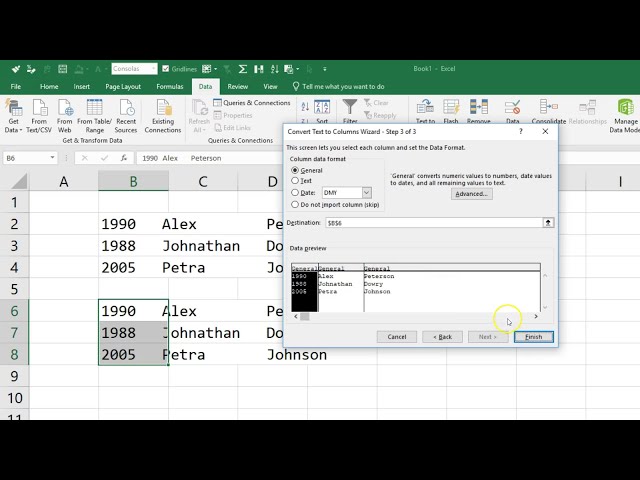 فیلم آموزشی: MS Excel - متن به ستون با استفاده از Fix Width با زیرنویس فارسی