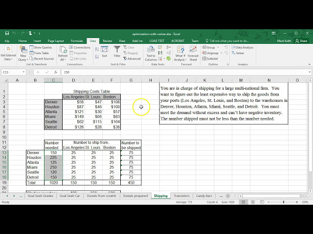 فیلم آموزشی: نمونه های حل کننده MS Excel با زیرنویس فارسی