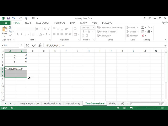 فیلم آموزشی: Microsoft Excel - Multi Direction Arrays - Arrays PART 2 با زیرنویس فارسی