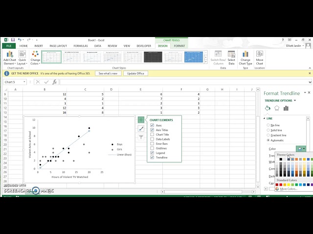 فیلم آموزشی: نحوه ساخت Scatter Plot با دو گروه در فرمت APA اکسل 2013 با زیرنویس فارسی