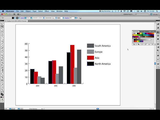 فیلم آموزشی: Adobe Illustrator: ایجاد نمودارها در Adobe Illustrator با استفاده از داده های Excel با زیرنویس فارسی