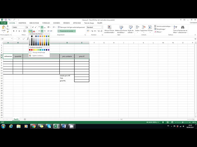 فیلم آموزشی: Excel : Partie 2: Fusionner et colorer les cellules sur Excel