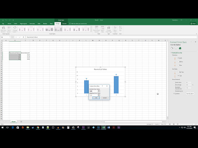 فیلم آموزشی: Excel 2016: چگونه نوارهای خطای سفارشی را اضافه کنیم با زیرنویس فارسی