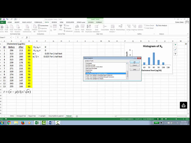 فیلم آموزشی: دو نمونه t-test Excel با زیرنویس فارسی