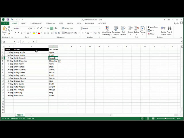 فیلم آموزشی: نحوه مرتب سازی لیست نام ها بر اساس نام های مشابه در MS Excel: با استفاده از اکسل و صفحات گسترده با زیرنویس فارسی