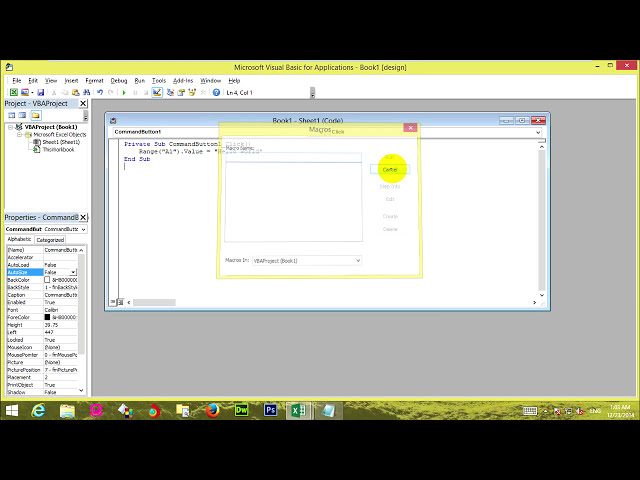 فیلم آموزشی: Ms.Excel 2013 | نحوه ایجاد ماکرو در vba (درس 1)