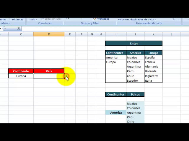 فیلم آموزشی: آموزش Excel (Cap. 73) Listas Desplegables Dependientes با زیرنویس فارسی