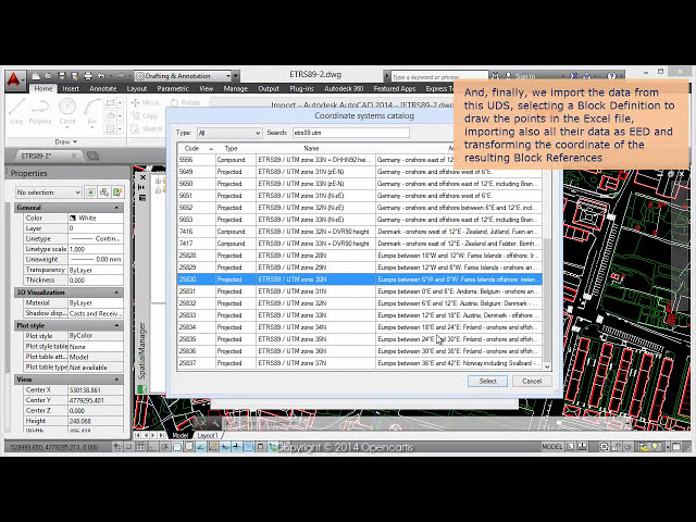 فیلم آموزشی: وارد کردن مختصات از اکسل به اتوکد - Spatial Manager TP