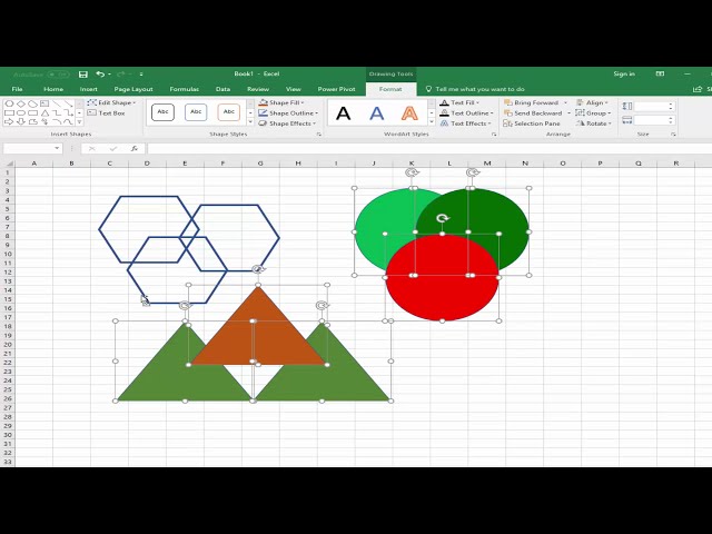 فیلم آموزشی: نحوه گروه بندی Ungroup و Regroup Shape or object در Microsoft Excel 2017
