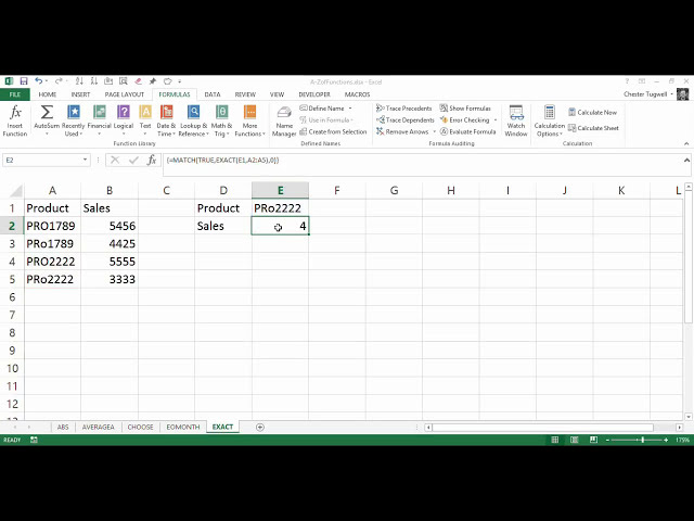 فیلم آموزشی: Excel: جستجوی بزرگ و کوچک با استفاده از EXACT. با زیرنویس فارسی