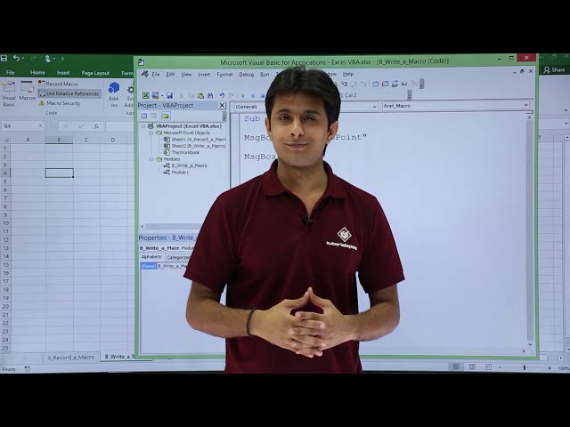 فیلم آموزشی: Excel VBA - یک ماکرو ساده بنویسید با زیرنویس فارسی