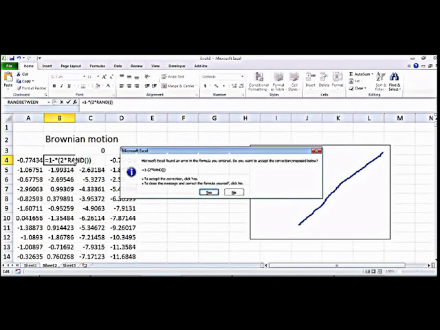 فیلم آموزشی: آموزش مفهوم و شبیه سازی حرکت تصادفی یا حرکت براونی در اکسل با زیرنویس فارسی