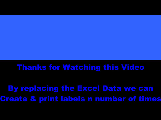 فیلم آموزشی: نحوه چاپ برچسب های بارکد از برگه MS Excel/ از MS Word