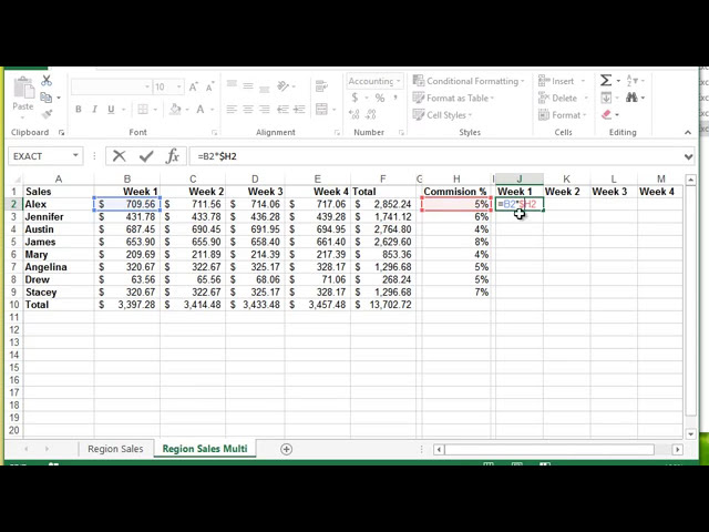 فیلم آموزشی: Microsoft Excel - مراجع ترکیبی $A1 با زیرنویس فارسی