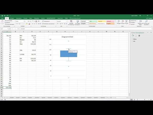 فیلم آموزشی: Boxplot in Excel 2016 erstellen und richtig interpretieren - Daten visualisieren in Excel (26) با زیرنویس فارسی