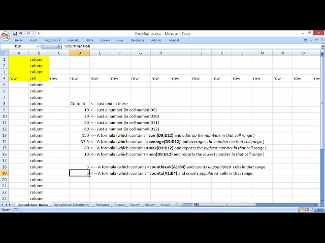 فیلم آموزشی: Microsoft Excel Basics (ستون ها، ردیف ها، سلول ها و نمونه فرمول ها چیست) با زیرنویس فارسی