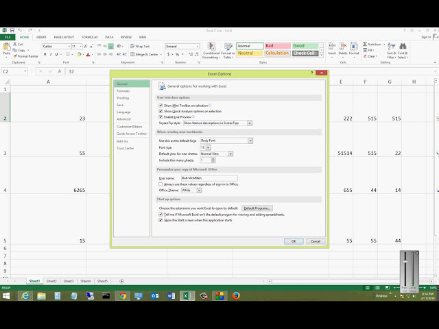 فیلم آموزشی: نحوه تغییر نام نمایشی در Microsoft Excel 2013 با زیرنویس فارسی