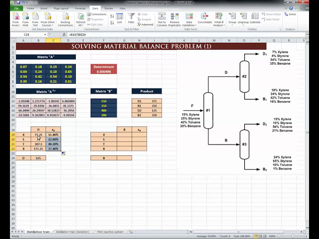 فیلم آموزشی: Excel برای مهندسان شیمی I 13 I تعادل مواد (2/5) [سیستم های غیر واکنشی 1] با زیرنویس فارسی