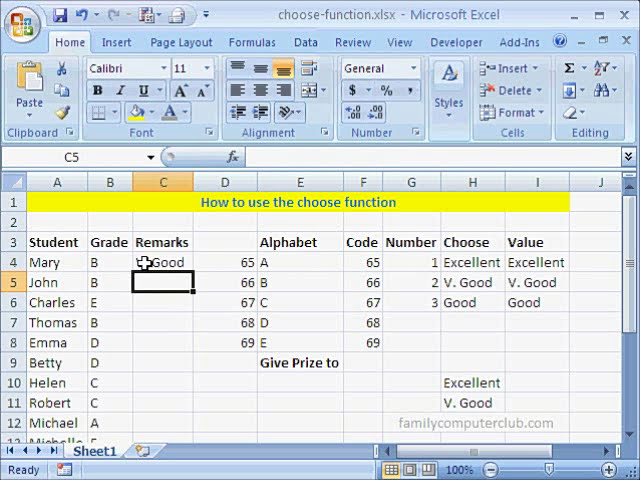 فیلم آموزشی: تابع Excel را انتخاب کنید