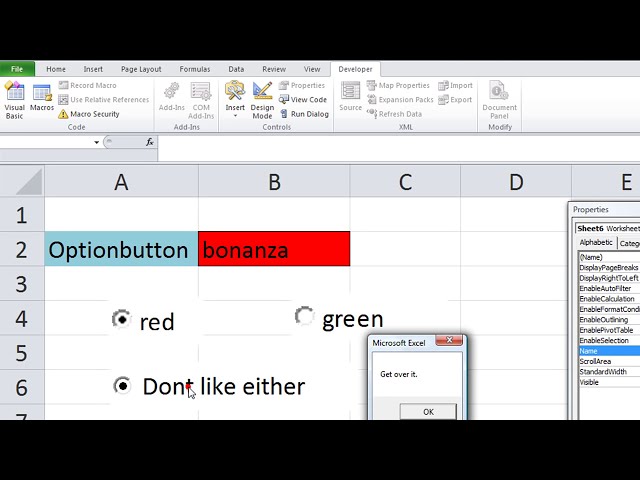 فیلم آموزشی: دکمه های گزینه Excel VBA ActiveX Series #3 - استفاده در برگه، نحوه گروه بندی، انتخاب با VBA با زیرنویس فارسی