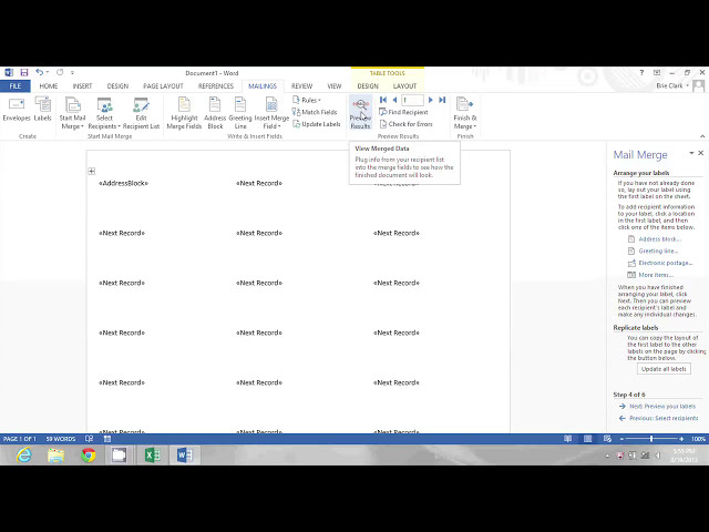 فیلم آموزشی: نحوه ایجاد Nametag از Excel: نکات مایکروسافت آفیس با زیرنویس فارسی