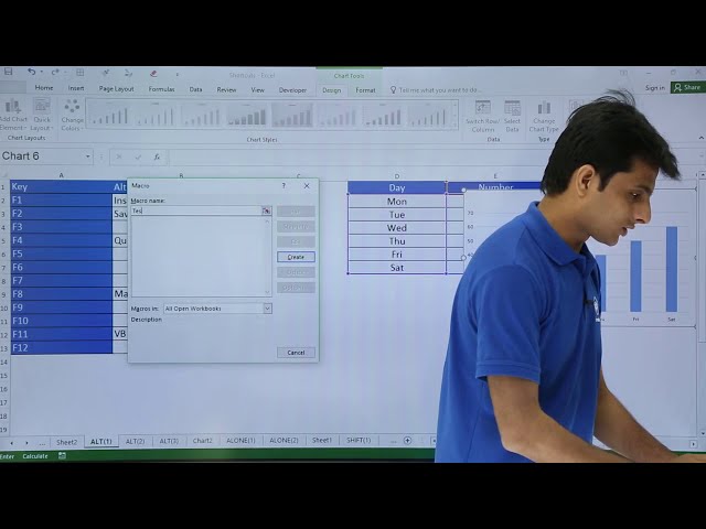 فیلم آموزشی: MS Excel - Alt+F1 را به Alt+F12 میانبر می کند