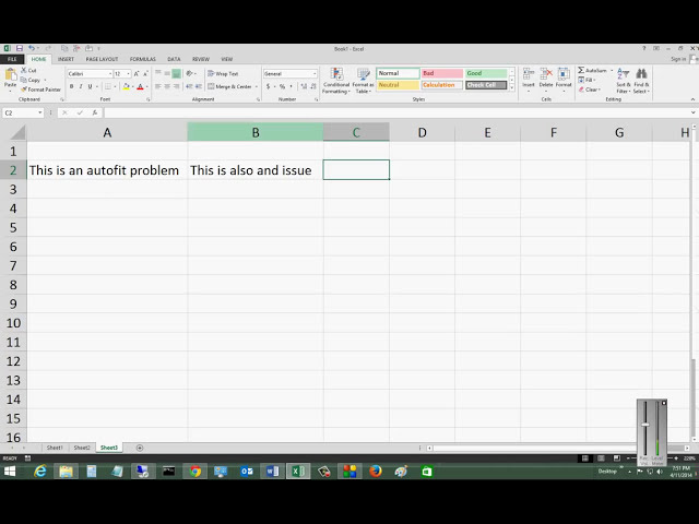 فیلم آموزشی: نحوه استفاده از Autofit در یک ستون در Microsoft Excel 2013 با زیرنویس فارسی