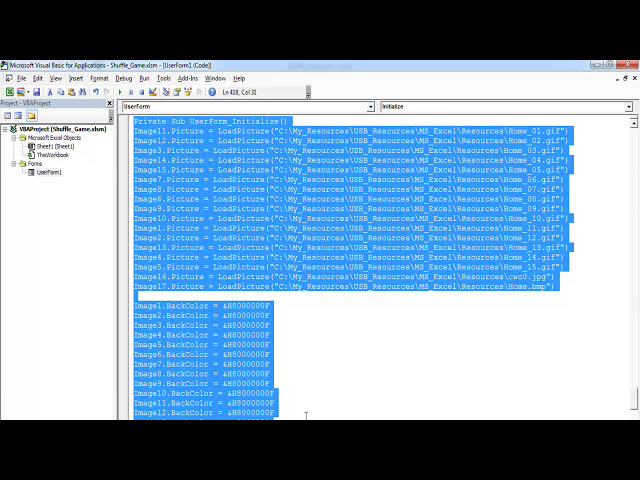 فیلم آموزشی: نحوه ایجاد یک بازی Shuffle در اکسل با استفاده از VBA با زیرنویس فارسی