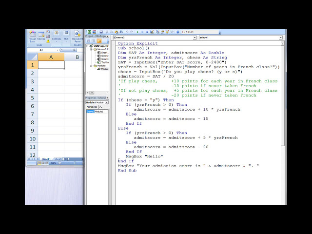 فیلم آموزشی: Excel VBA مبحث 6.7 - ساختارهای تصمیم تودرتو با زیرنویس فارسی