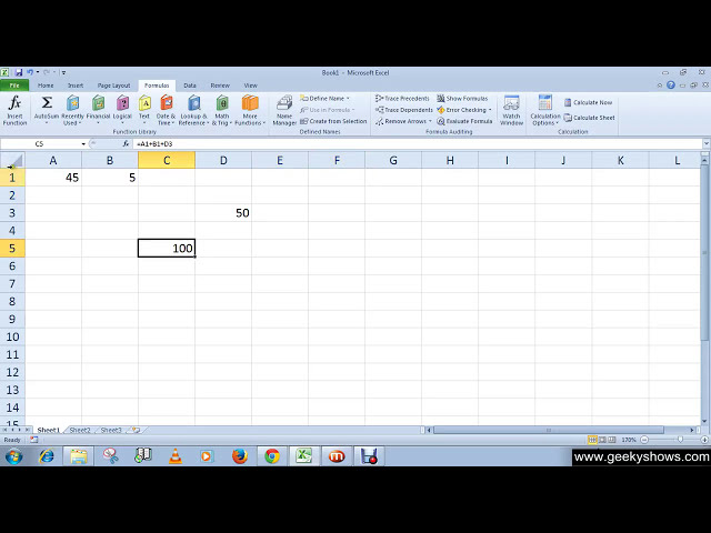 فیلم آموزشی: Microsoft Office Excel 2010 یک فرمول ساده با استفاده از روش Point and Click ایجاد کنید با زیرنویس فارسی