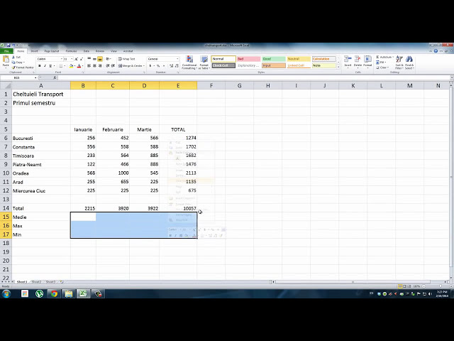 فیلم آموزشی: آموزش عملکرد Excel 2010 AVERAGE MIN SI MAX Ep 14
