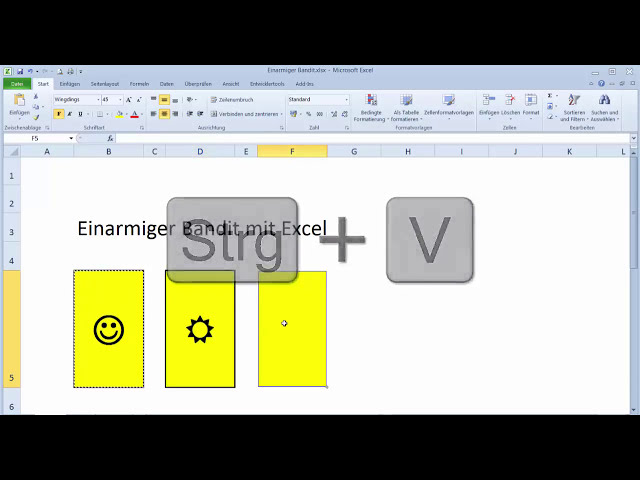 فیلم آموزشی: Einarmiger Bandit mit Excel Teil 1