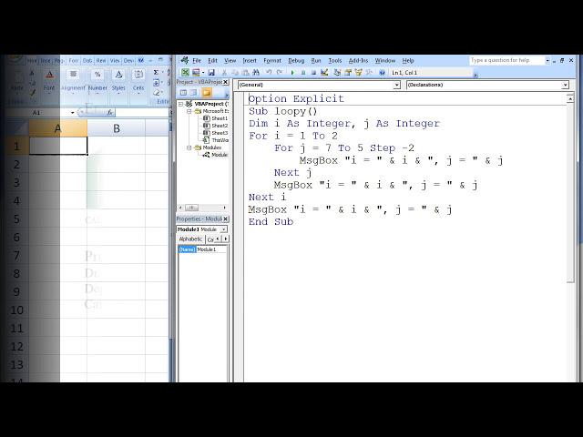 فیلم آموزشی: Excel VBA مبحث 7.4 - حلقه های تودرتو با زیرنویس فارسی