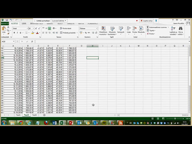 فیلم آموزشی: Office 2013 Excel - tasalyhenteinen laina