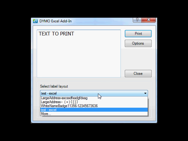 فیلم آموزشی: نحوه چاپ از نرم افزار DYMO Label Add in Windows Excel