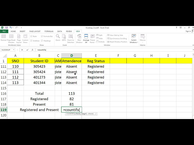 فیلم آموزشی: نحوه استفاده از تابع Vlookup و Countif() در MS EXCEL با زیرنویس فارسی