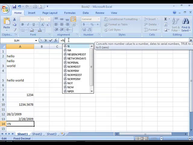 فیلم آموزشی: Microsoft Excel - نحوه وارد کردن داده ها به صورت دستی در سلول های کاربرگ 1 از 2 با زیرنویس فارسی