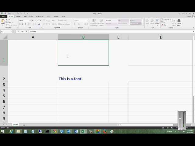 فیلم آموزشی: نحوه تغییر رنگ فونت در Microsoft Excel 2013 با زیرنویس فارسی