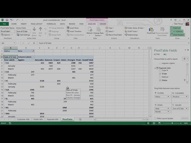 فیلم آموزشی: Advanced PivotTables: ترکیب داده ها از چندین برگه با زیرنویس فارسی