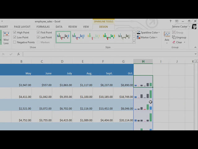 فیلم آموزشی: Excel 2013: Sparklines با زیرنویس فارسی